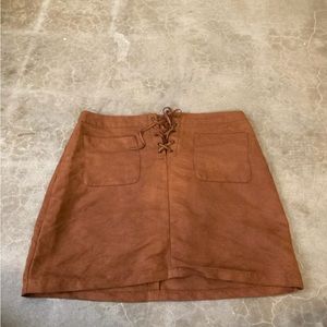 Cute Suede Skirt